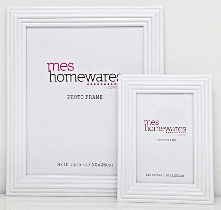 Photo Frame White Ribbed Border | Confetti Living