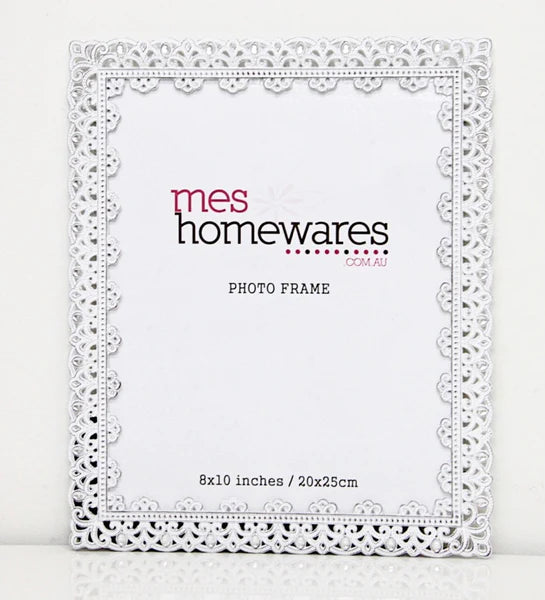 Photo Frame - Victoria Lace White | Confetti Living
