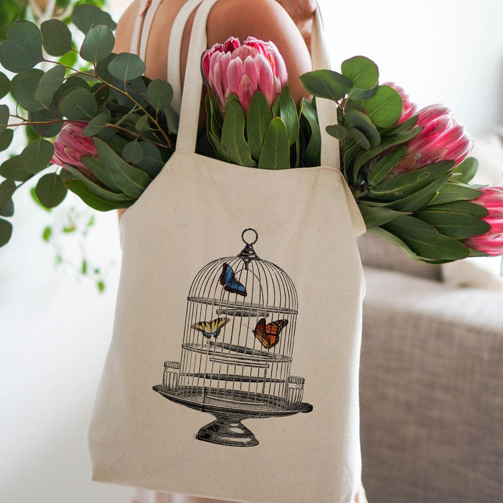 Canvas Tote Bag BUTTERFLIES | Confetti Living