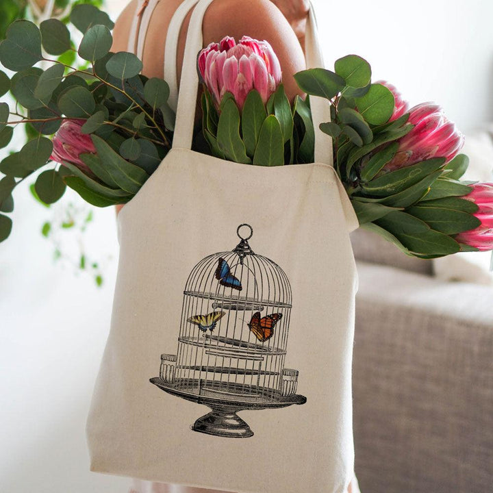 Canvas Tote Bag BUTTERFLIES | Confetti Living