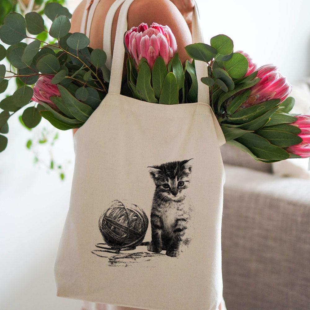 Canvas Tote Bag CAT | Confetti Living
