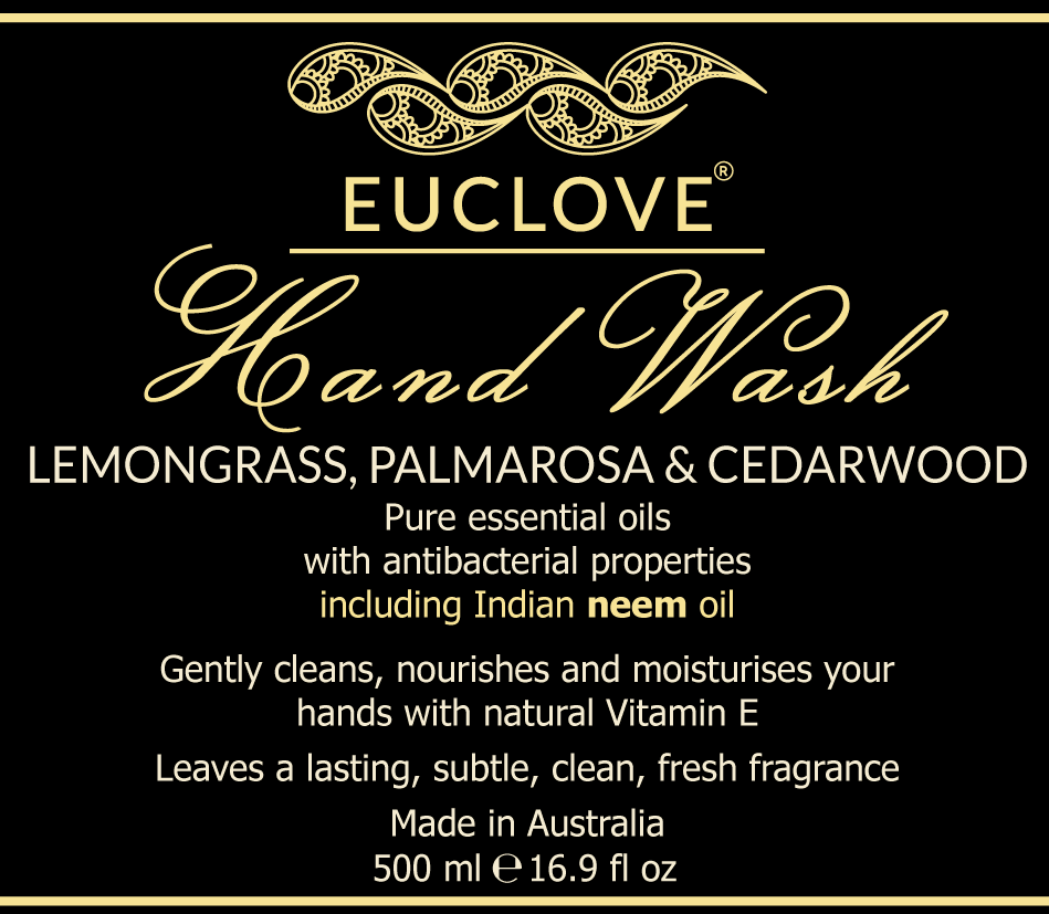 Natural Hand Wash Lemongrass, Palamrosa and Cedarwood 500ml | Confetti Living