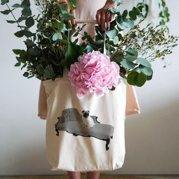 Canvas Tote Bag PUG | Confetti Living