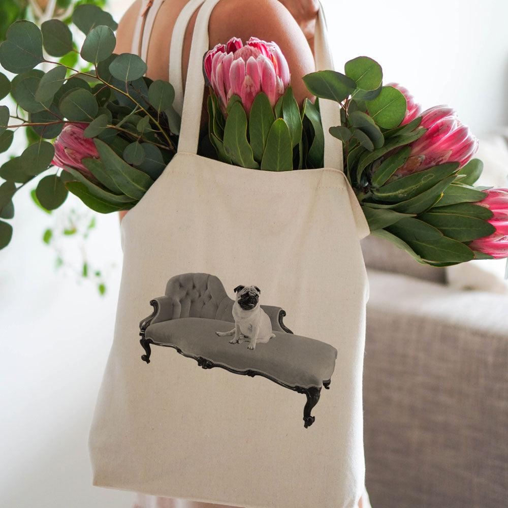 Canvas Tote Bag PUG | Confetti Living