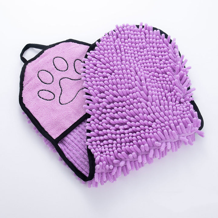 Dogs and Cats Microfiber Bath Towels showing Purple | Confetti Living