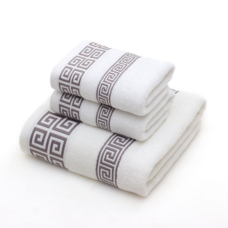 Bath Towels Three-Piece Set in White | Confetti Living