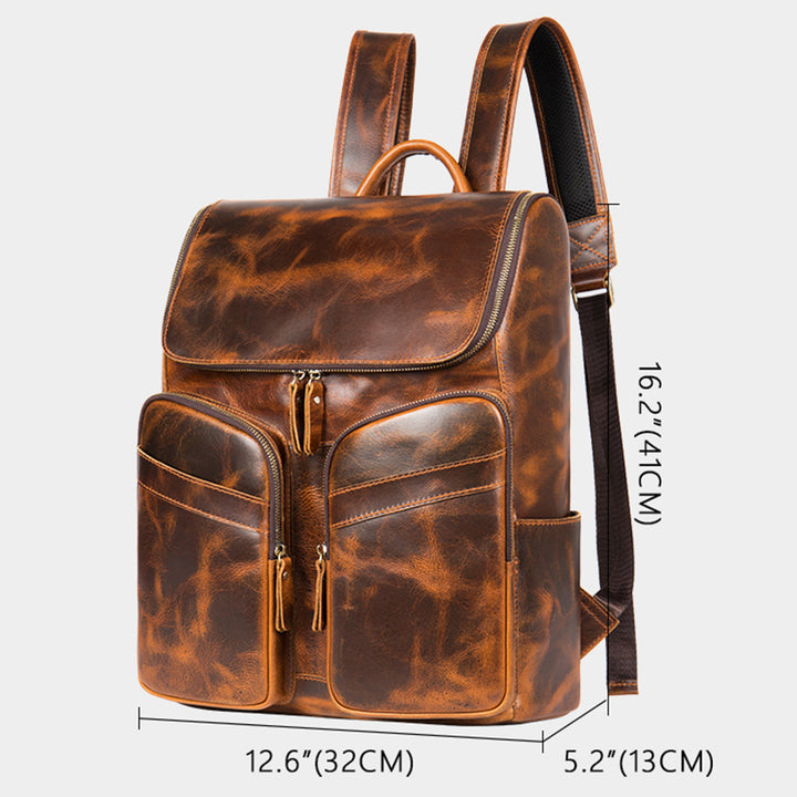 Vintage Leather Backpack | Confetti Living