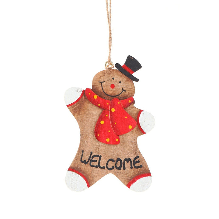 Christmas Gingerbread Man Tree Ornaments showing detail | Confetti Living