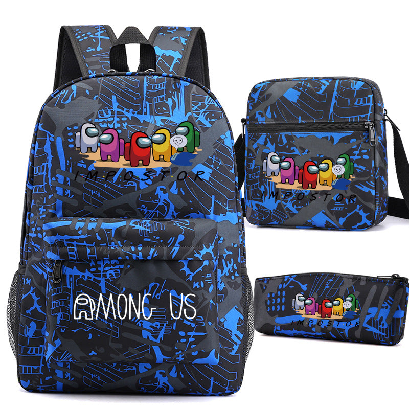 Student Schoolbag Backpack Pen Bag Small Satchel Three-Piece Set | Confetti Living