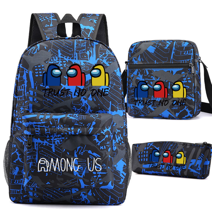 Student Schoolbag Backpack Pen Bag Small Satchel Three-Piece Set | Confetti Living