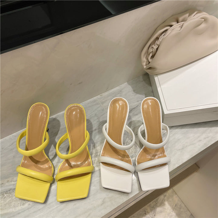 Women's Square-Toe Candy Stiletto Sandals | Confetti Living