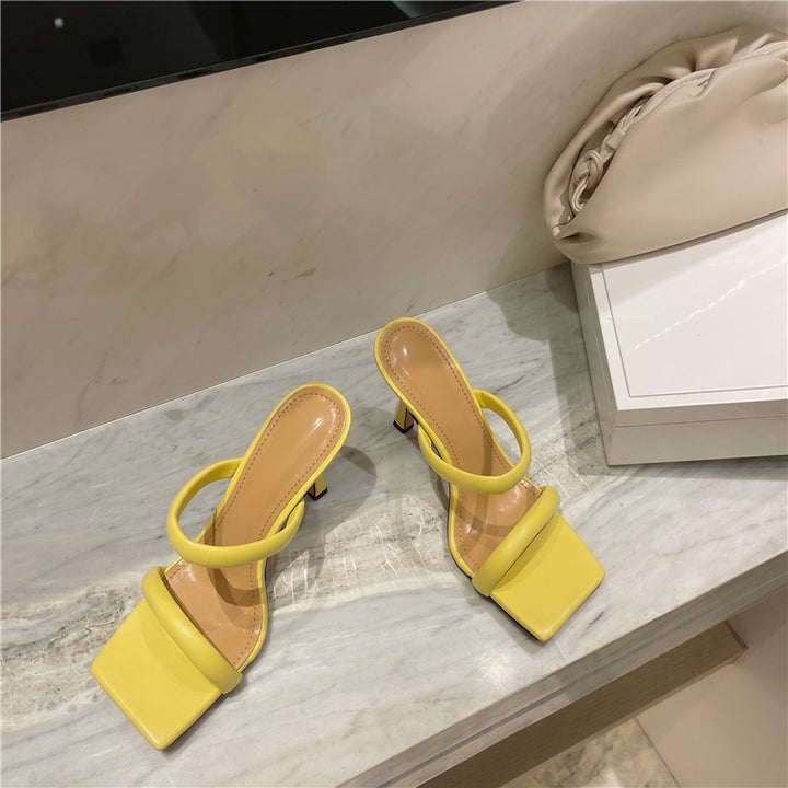 Women's Square-Toe Candy Stiletto Sandals | Confetti Living