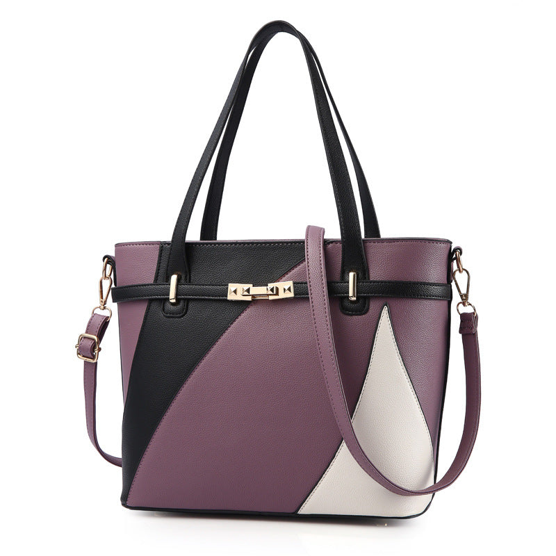 Women's Fashion Colour Leather Handbag in Purple | Confetti Living