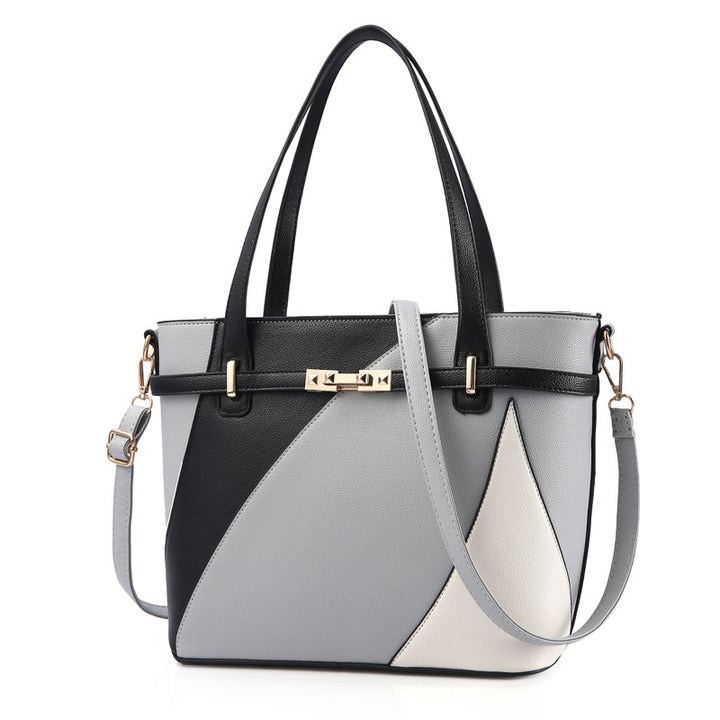 Women's Fashion Colour Leather Handbag in Grey | Confetti Living