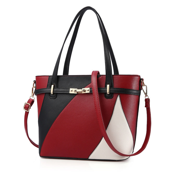 Women's Fashion Colour Leather Handbag in Red | Confetti Living