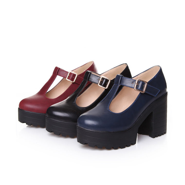 Women's Mary Jane Pumps Block Platforms Heels | Confetti Living