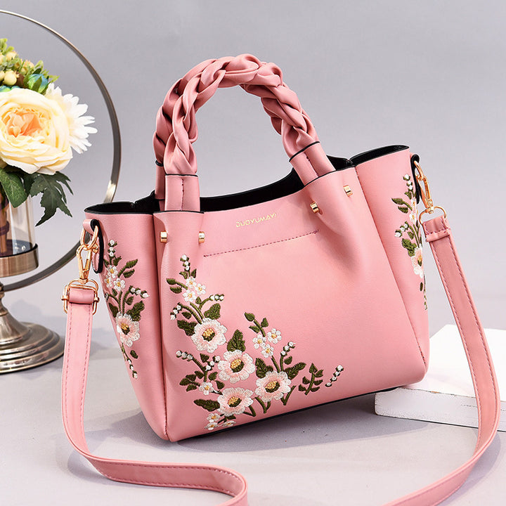 Women's Floral Design Shoulder Bag in Pink | Confetti Living