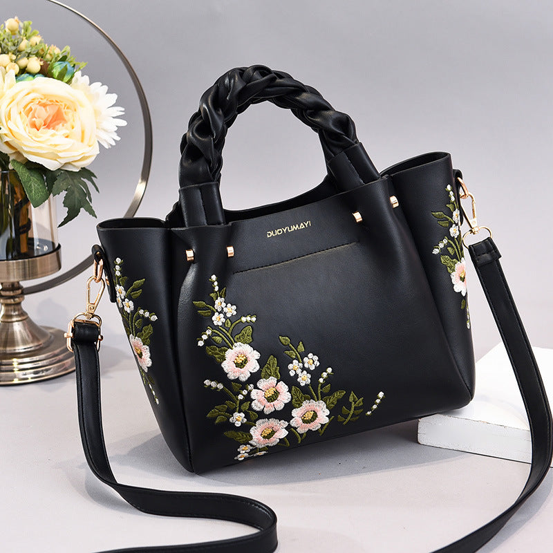 Women's Floral Design Hand and Shoulder Bag | Confetti Living