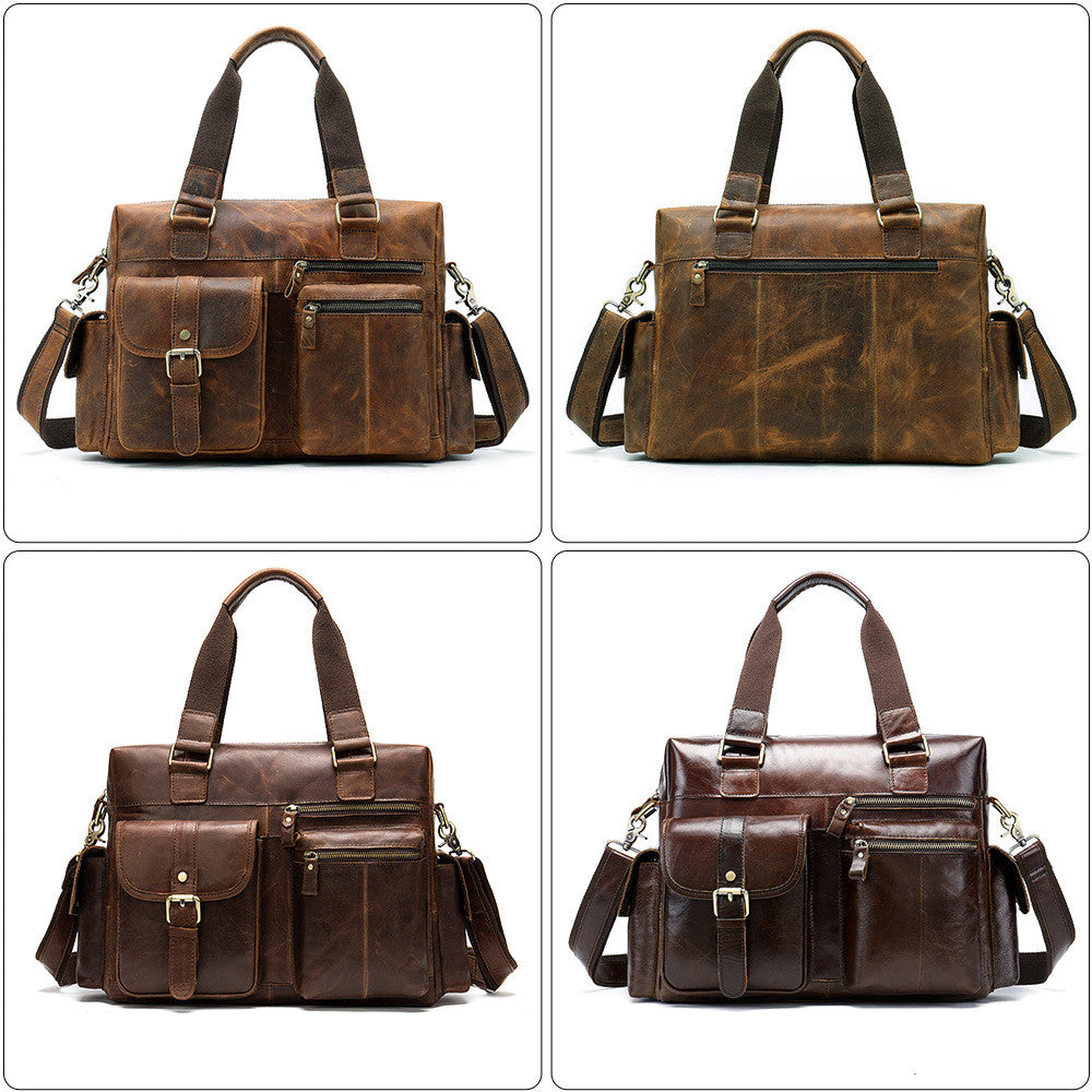Leather Retro Business Travel Bag | Confetti Living