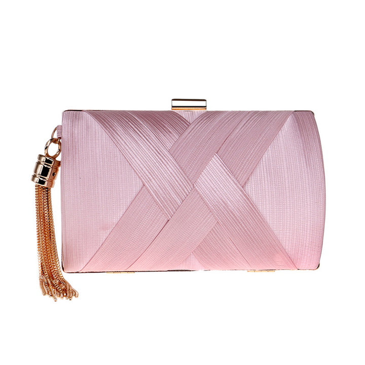 Women's Tassel Clutch Bag in Pink Regular | Confetti Living