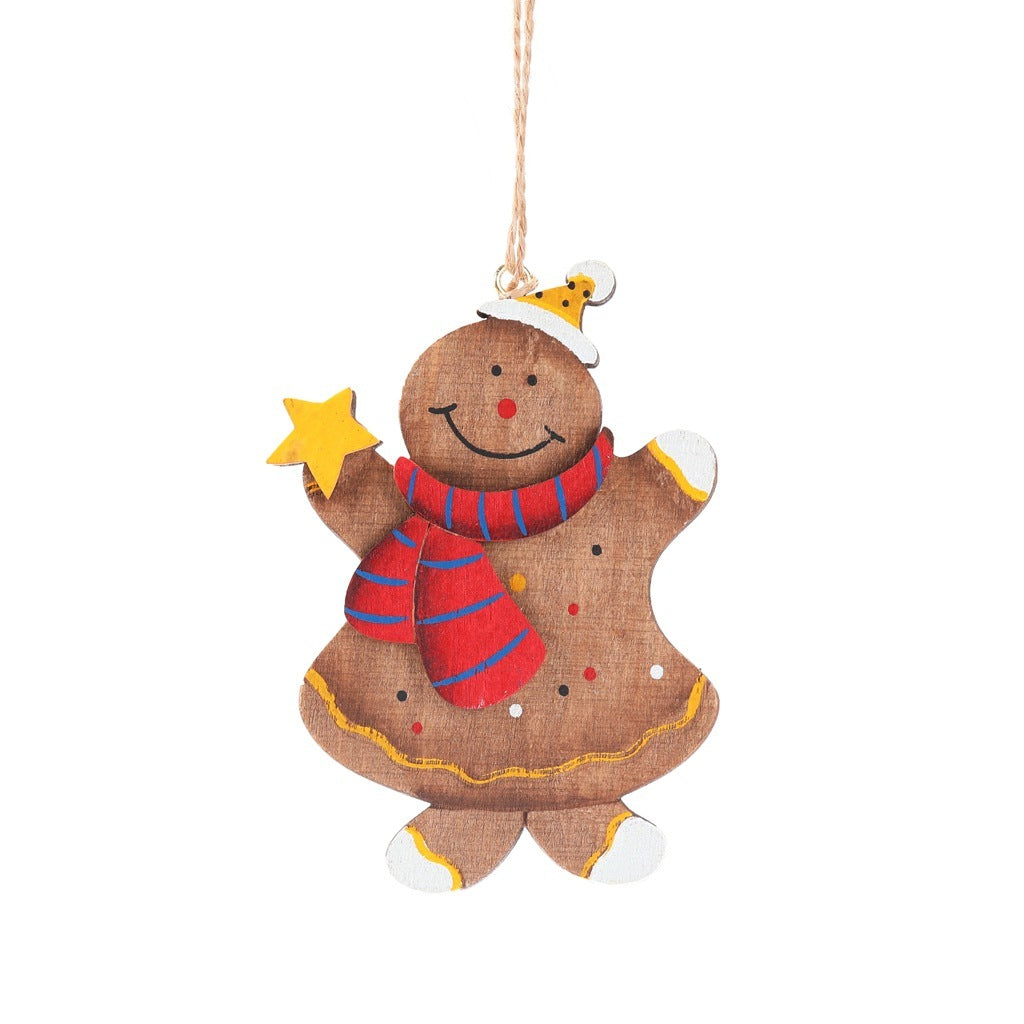 Christmas Gingerbread Man Tree Ornaments showing detail | Confetti Living