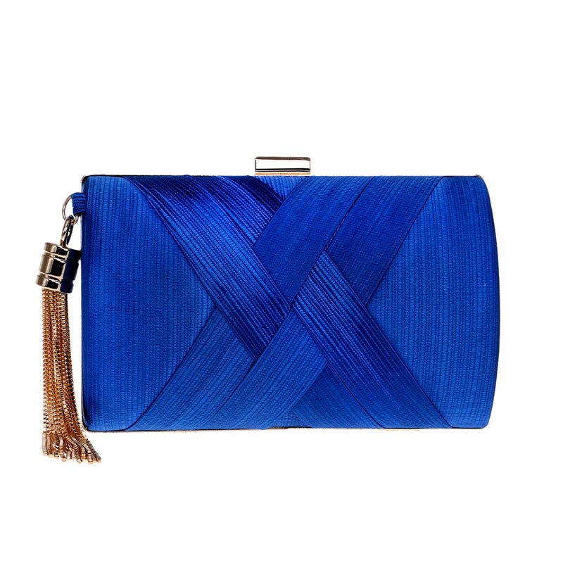 Women's Tassel Clutch Bag in Blue Regular | Confetti Living