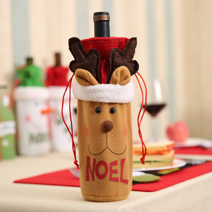 Christmas Wine Bottle Covers Showing Christmas Style | Confetti Living