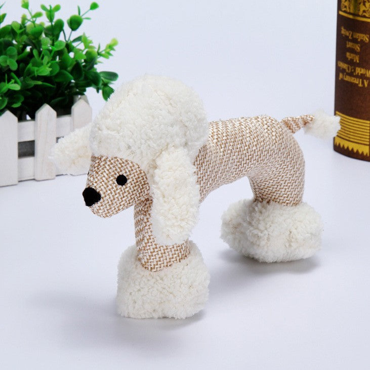 Dog Toy with Whistle - Poodle, Elephant, Monkey | Confetti Living