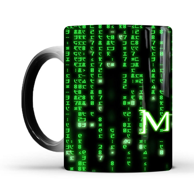 The Matrix Ceramic Coffee Mug - Heat Sensitive Colour Change