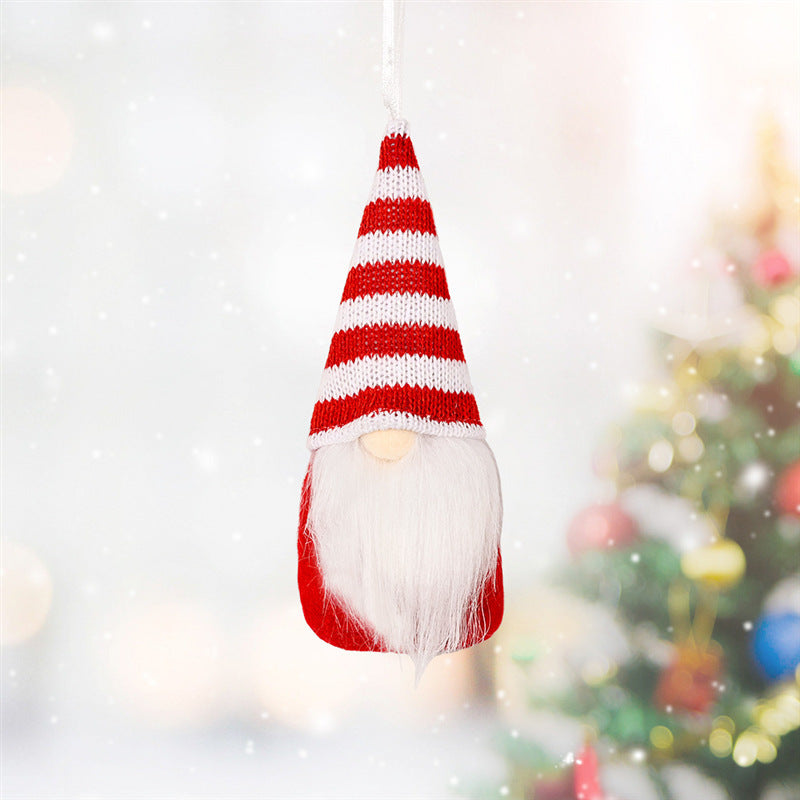 Christmas Decorations Knitted Small Elf Tree Ornaments showing a Red Style | Confetti Living