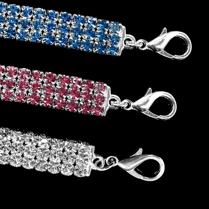 Rhinestone Crystal Collar for Small or Medium Dogs and Cats