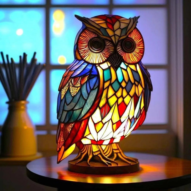 Animal Series Coloured 3D Desk Lamp Owl|Confetti Living