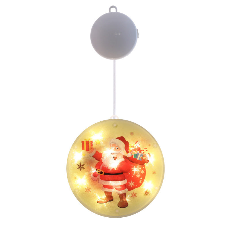 Christmas Window Decoration LED String Lights showing Santa Claus | Confetti Living