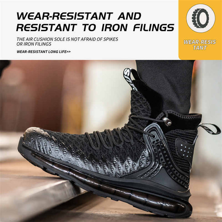 Mens Fashion Lightweight Air Cushion Safety Shoes