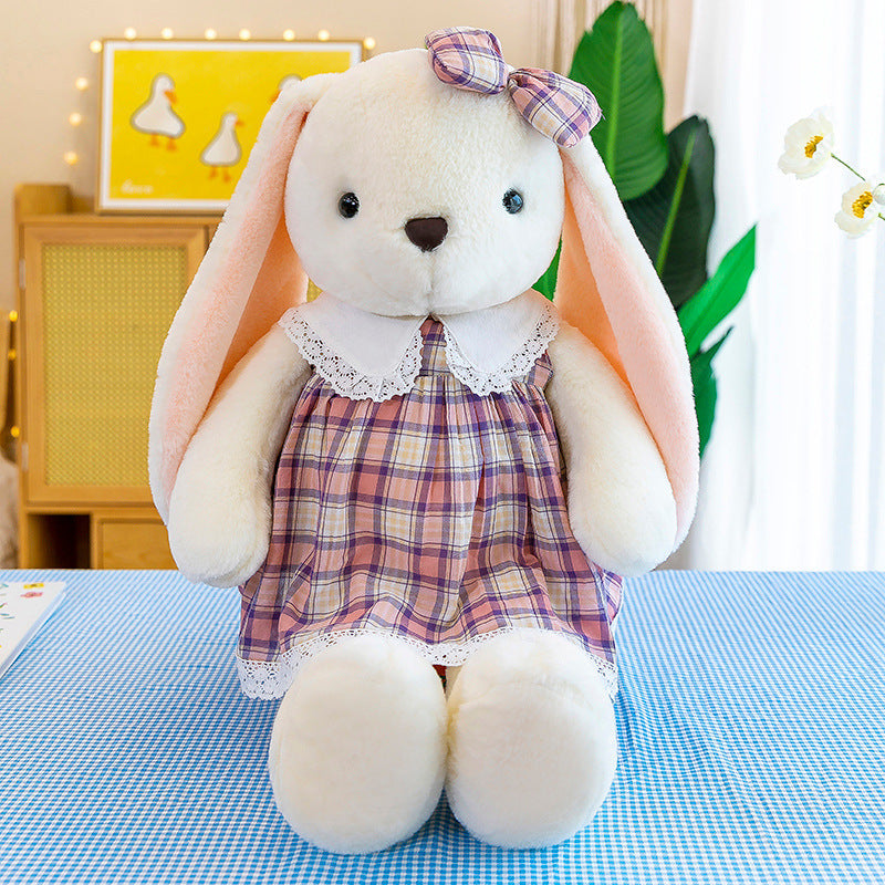 Vintage Dress Rabbit Plush Toy