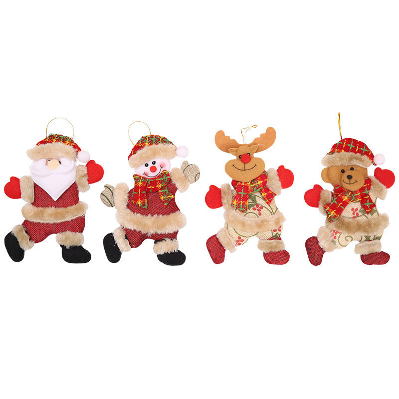 Christmas Tree Plush Ornaments Set of 4 | Confetti Living