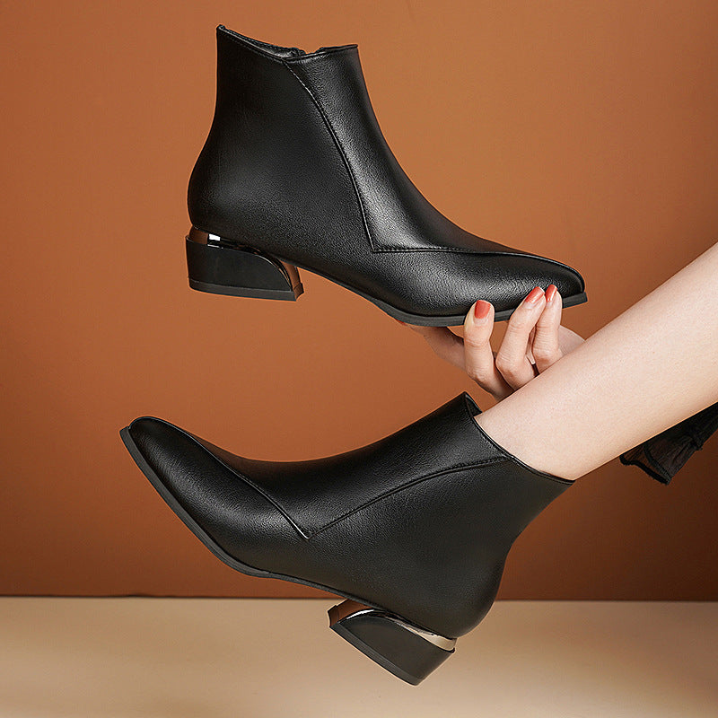 Women's British-Style Low Heel Fashion Boots | Confetti Living