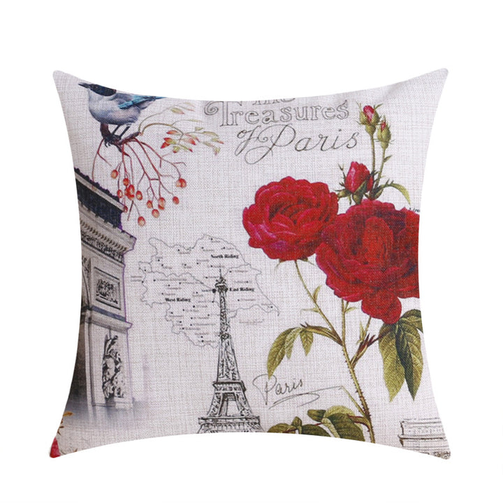 Cushion Cover Retro Fashion Paris Designs showing Eiffel Tower Design | Confetti Living