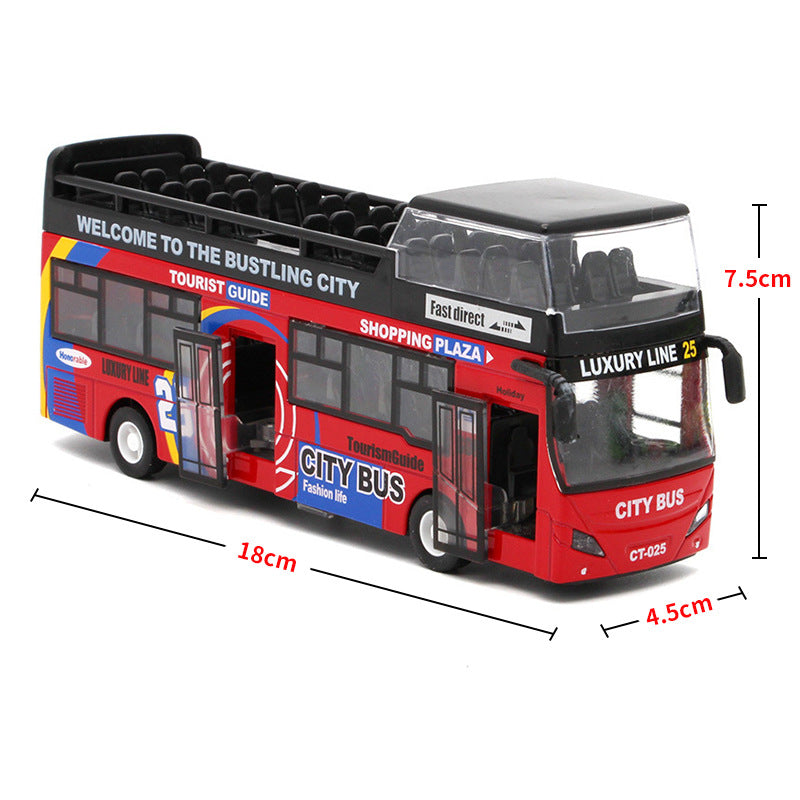 Children's Toy Urban Double-decker Bus Bus with Sound And Light | Confetti Living