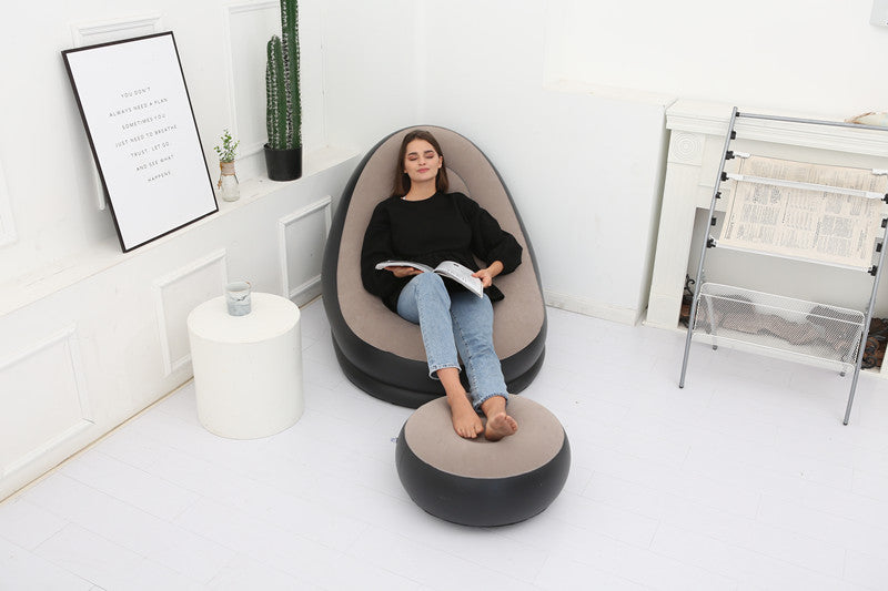 Lazy Bean Bag with Inflatable Folding Sofa