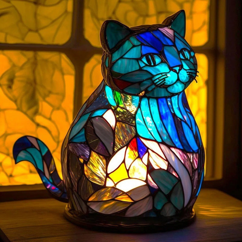 Animal Series Coloured 3D Desk Lamp Cat|Confetti Living