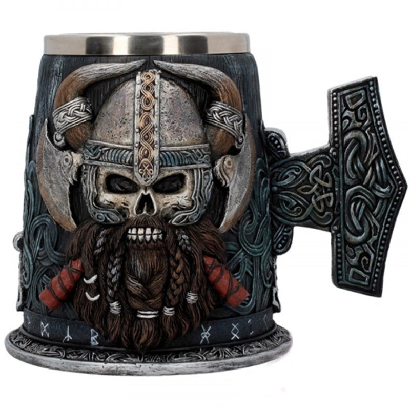 Home Bar Viking Beer Mug showing front perspective | Confetti Living