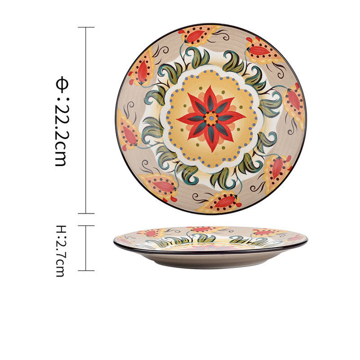 Bohemiam Glazed Ceramic Serving Plates | Confetti Living