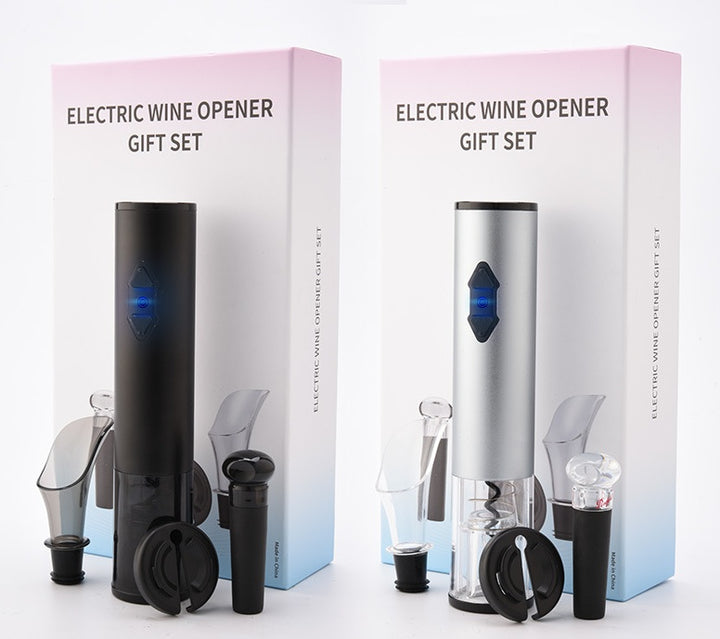 Home Bar Electric Bottle Opener with Accessories showing Sets | Confetti Living