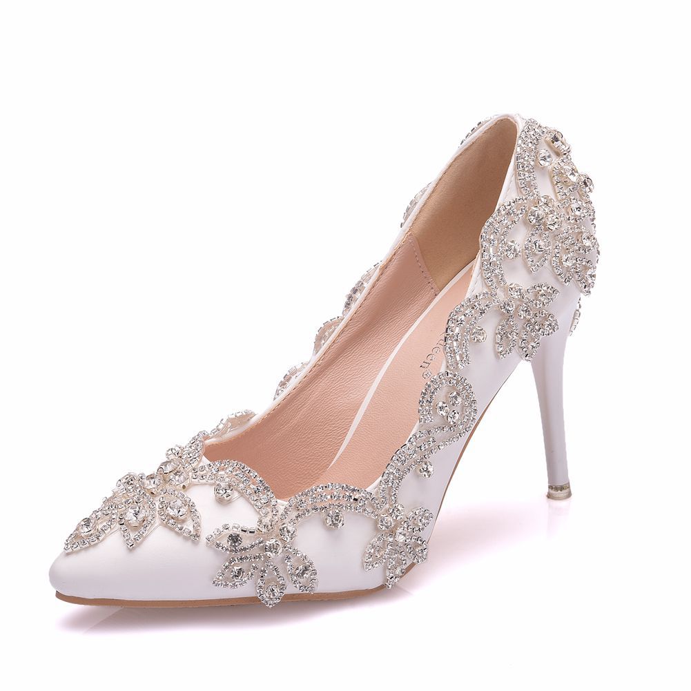 Women's Rhinestone High Heel Shoes | Confetti Living