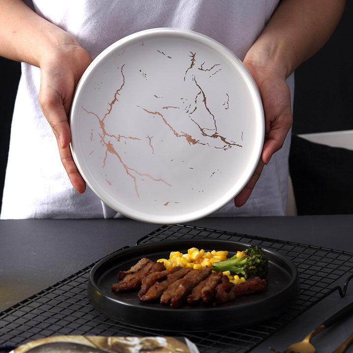 Nordic Style Ceramic Marble Plates