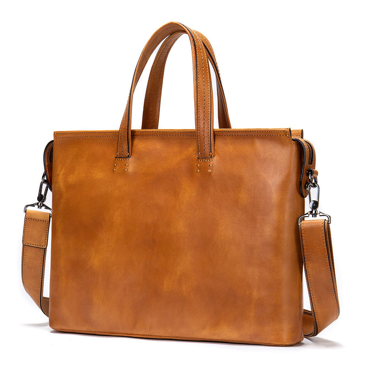 Men's Vintage Leather Briefcase | Confetti Living