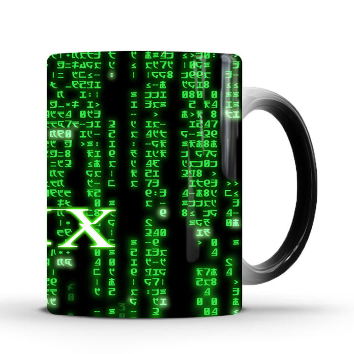 The Matrix Ceramic Coffee Mug - Heat Sensitive Colour Change