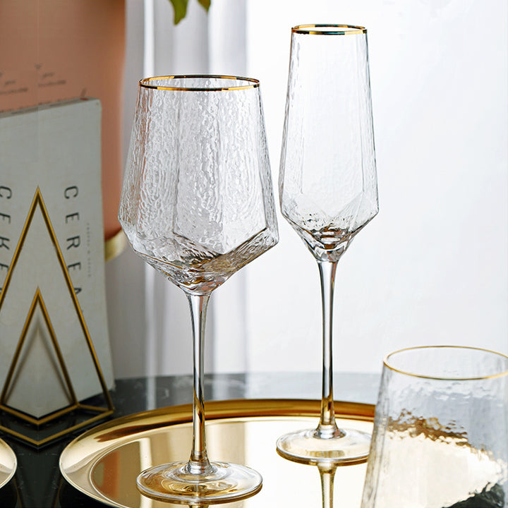 Diamond Crystal Wine and Champagne Glasses | Confetti Living