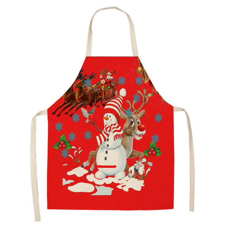 Christmas Design Kitchen Aprons showing Reindeer Design | Confetti Living